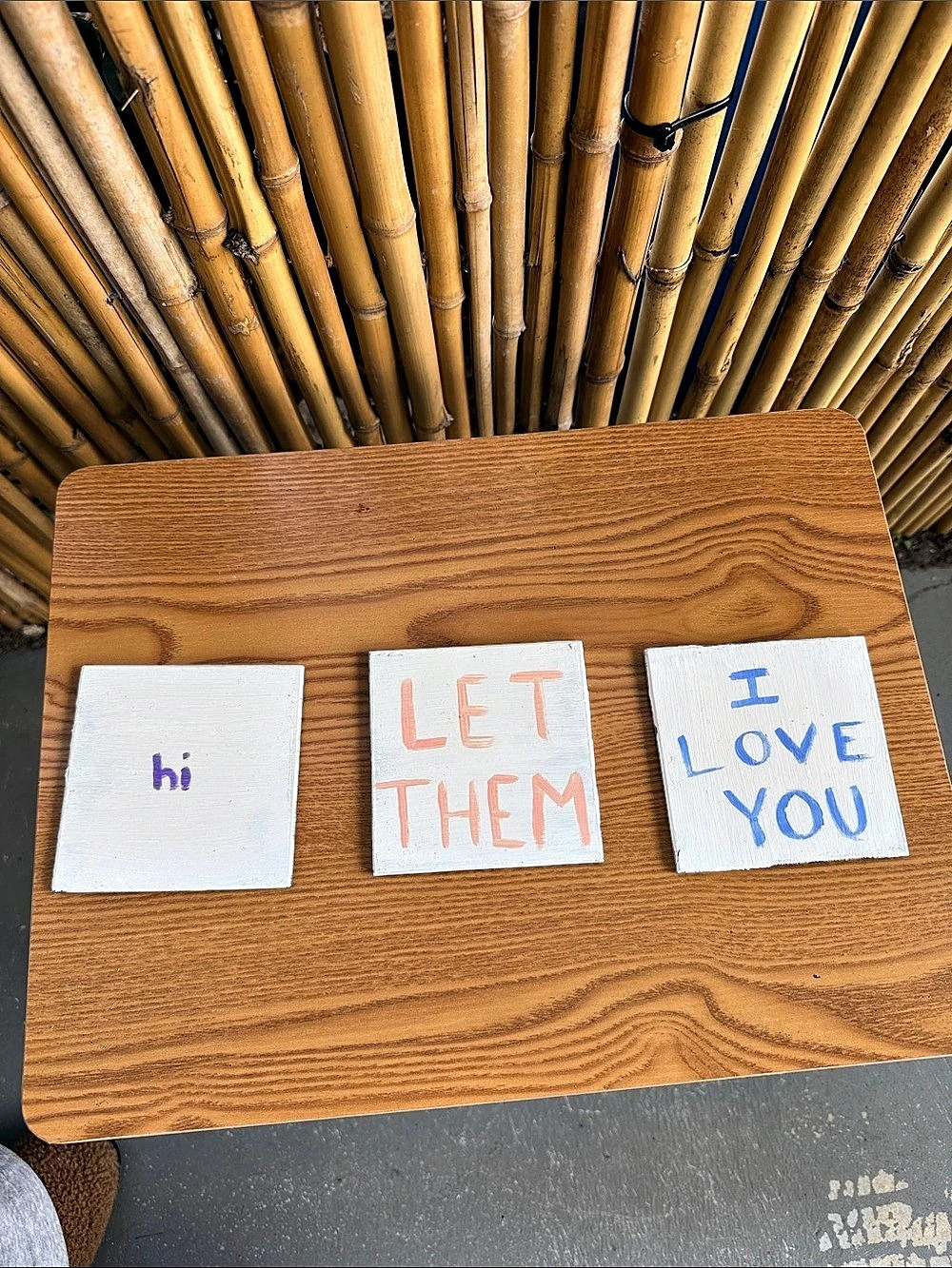 ✨ One-of-a-Kind Hand-Painted Thrifted Coaster ✨ set of 3